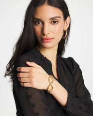 Chico's | Open Link Toggle Bracelet/ Gold