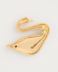 Chico's | Sparkling Swan Brooch/ Gold