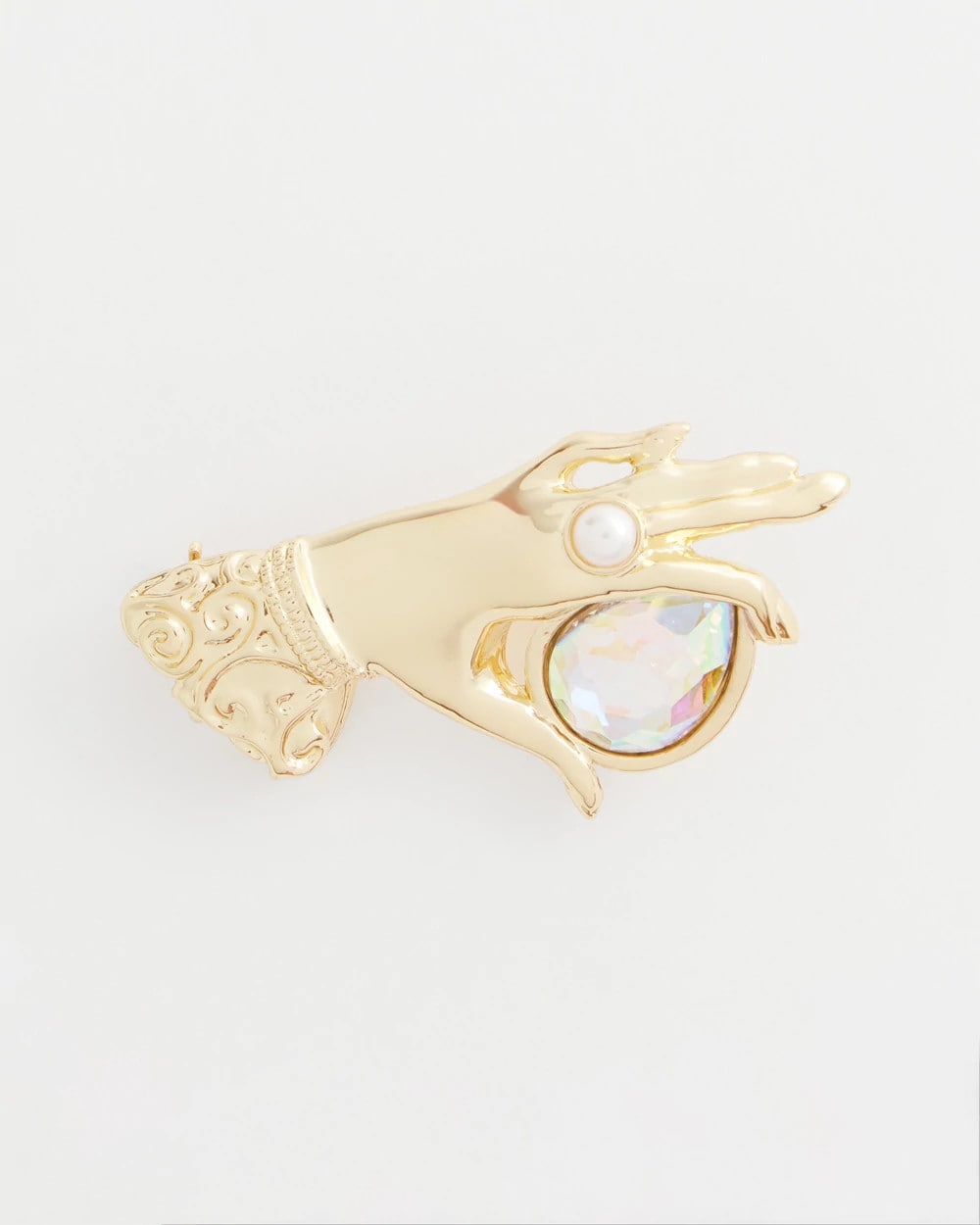 Chico's | Fortune Teller Gem Brooch/ Gold
