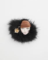 Chico's | Feathered Lady Brooch/ Multi