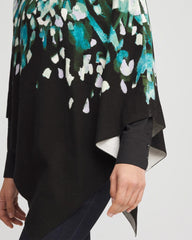 Chico's | Convertible Knit Boatneck Poncho/ Dark Aqua