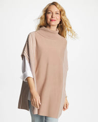 Chico's | Turtleneck Sweater Poncho/ Vanilla Chai