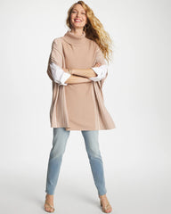 Chico's | Turtleneck Sweater Poncho/ Vanilla Chai