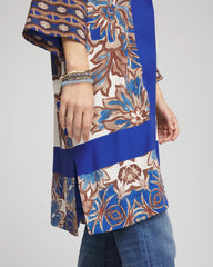Chico's | Crepe Long Printed Kimono/ English Cream