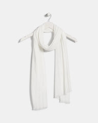 Chico's | Lurex Oblong Scarf/ White