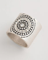 Chico's | Medallion Motif Scarf Ring/ Silver