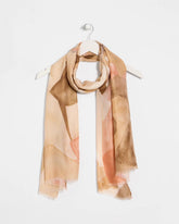 Chico's | Neutral Floral Oblong Scarf/ Neutral