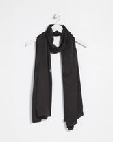 Chico's | Floral Burnout Oblong Scarf/ Black