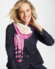 Chico's | Berry Compote Oblong Scarf/ Berry Compote