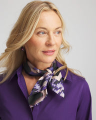 Chico's | Fjord Flora Square Neckerchief Scarf/ Black