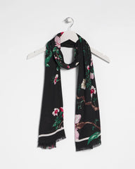 Chico's | Kyoto Bloom Oblong Scarf/ Black
