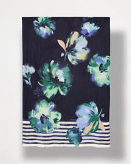 Chico's | Printed Oblong Scarf/ Passport Blue