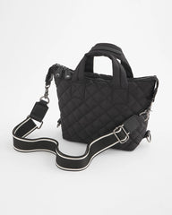 Chico's | Quilted Cross Body Sport Tote Bag/ Black