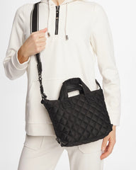 Chico's | Quilted Cross Body Sport Tote Bag/ Black