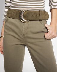 Chico's | Green Faux Suede Sash Belt/ Green