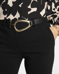 Chico's | Interlock Buckle Slouch Belt/ Black