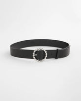 Chico's | Silver Dot Trouser Belt/ Black/Silver