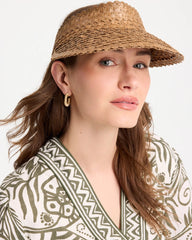 Chico's | Chico's x Romi Santorini Visor Hat/ Brown