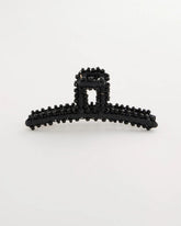 Chico's | Black Raffia Hair Clip/ Black