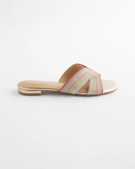 Chico's | Palma Slide Sandals/ Metallic Multi