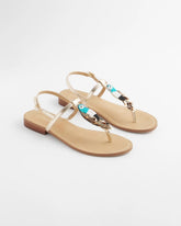 Chico's | Beach Parrot T-Strap Sandals/ Multi