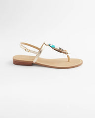 Chico's | Beach Parrot T-Strap Sandals/ Multi
