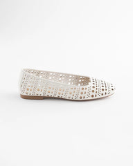 Chico's | Cutout Ballet Flats/ Alabaster