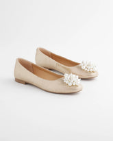 Chico's | Olympia Pearl Ballet Flats/ Gold