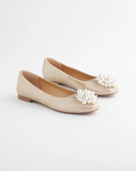 Chico's | Olympia Pearl Ballet Flats/ Gold