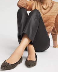 Chico's | Suede Studded Flats/ Black