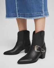 Chico's | Kris Western Buckle Boots/ Black