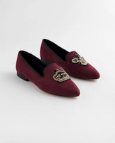 Chico's | Grace Queen Bee Slip-On Loafers/ Blackened Burgundy