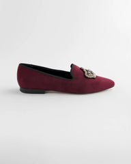 Chico's | Grace Queen Bee Slip-On Loafers/ Blackened Burgundy