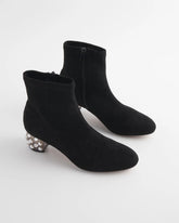 Chico's | Danika Embellished Vegan Suede Boots/ Black