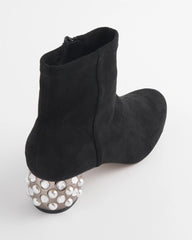 Chico's | Danika Embellished Vegan Suede Boots/ Black