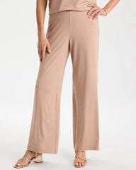 Chico's | Travelers™ Palm Embossed Knit Pants/ Mocha Mousse