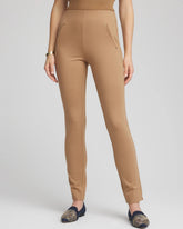 Chico's | Juliet Slim Trim Detail Pants/ Caramel Apple