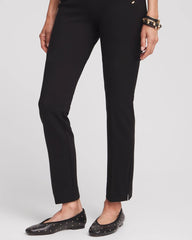 Chico's | Juliet Slim Trim Detail Ankle Pants/ Black