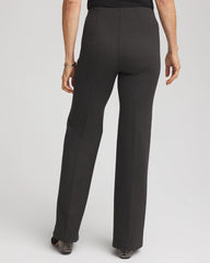 Chico's | Petite Juliet Wide Full-Length Ponte Pants/ Graphite Heather Gray