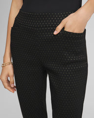 Chico's | Brigitte™ Slim Ankle Jacquard Pants/ Black