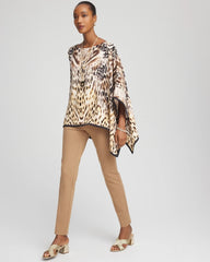 Chico's | Juliet Slim Trim Detail Ankle Pants/ Caramel Apple
