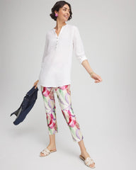 Chico's | Brigitte™ Slub Slim Cropped Pants/ Ecru