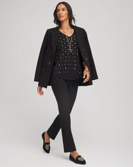 Chico's | Lightweight Juliet Straight Ankle Pants/ Black