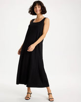 Chico's | Ponte Seamed Maxi Dress/ Black
