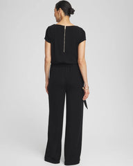 Chico's | Travelers™ Cap Sleeve Jumpsuit/ Travelers Black