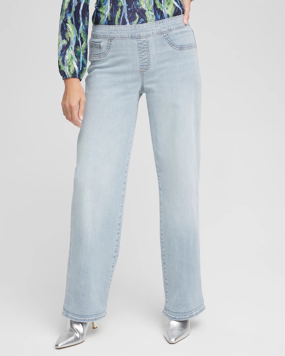 Chico's | Petite Pull-On Wide-Leg Jeans/ Delphinia Indigo