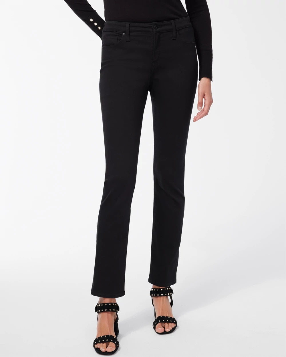Chico's | Girlfriend Slim Full-Length Jeans/ Black
