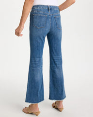 Chico's | Girlfriend Frayed Flared Jeans/ Jessamine Indigo
