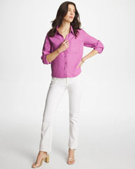 Chico's | Classic Collared Denim Shirt/ Violet Shadow