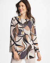 Chico's | Travelers™ Waverly Bell Sleeve Tunic/ Soft Slate
